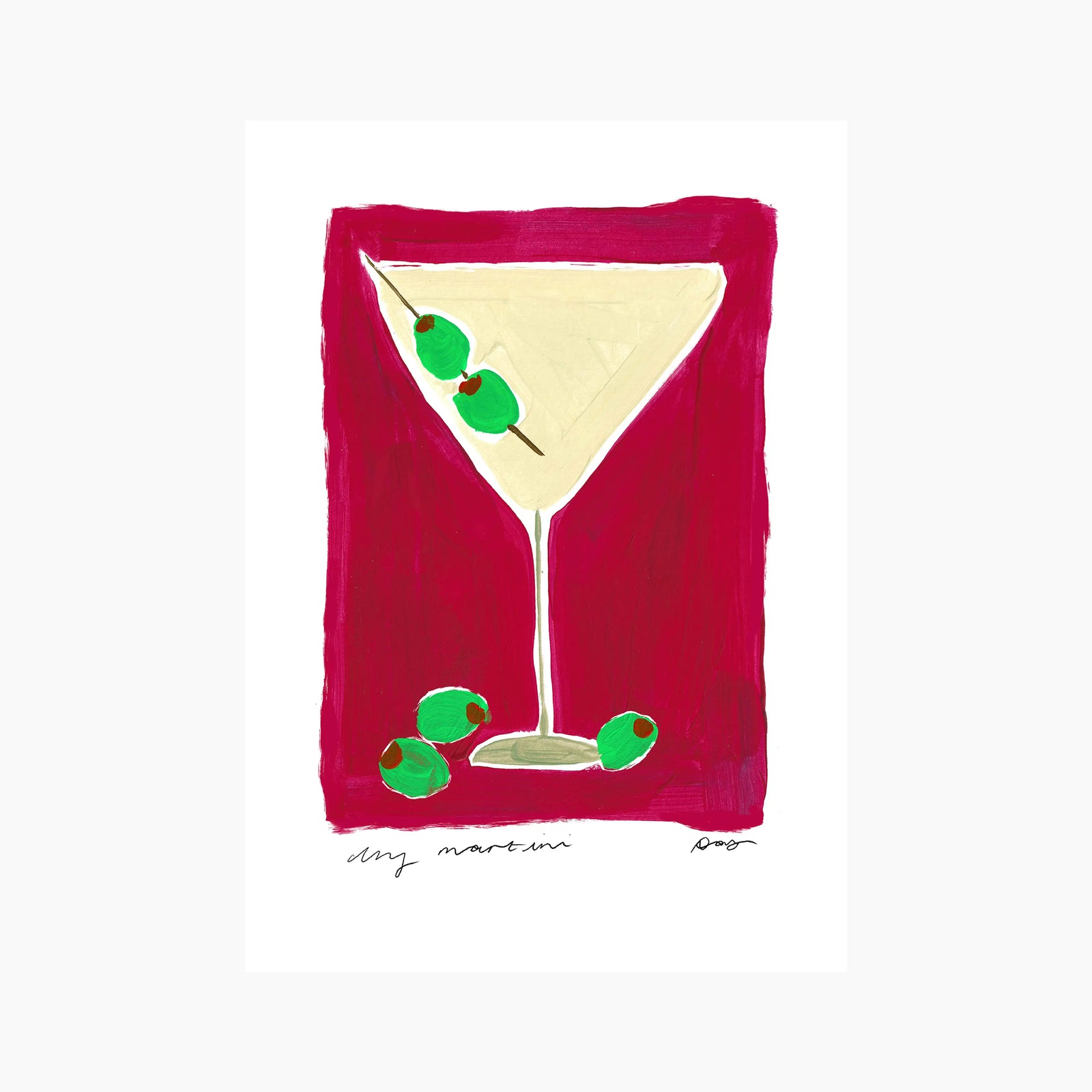 Time For Dry Martini Graphic Print