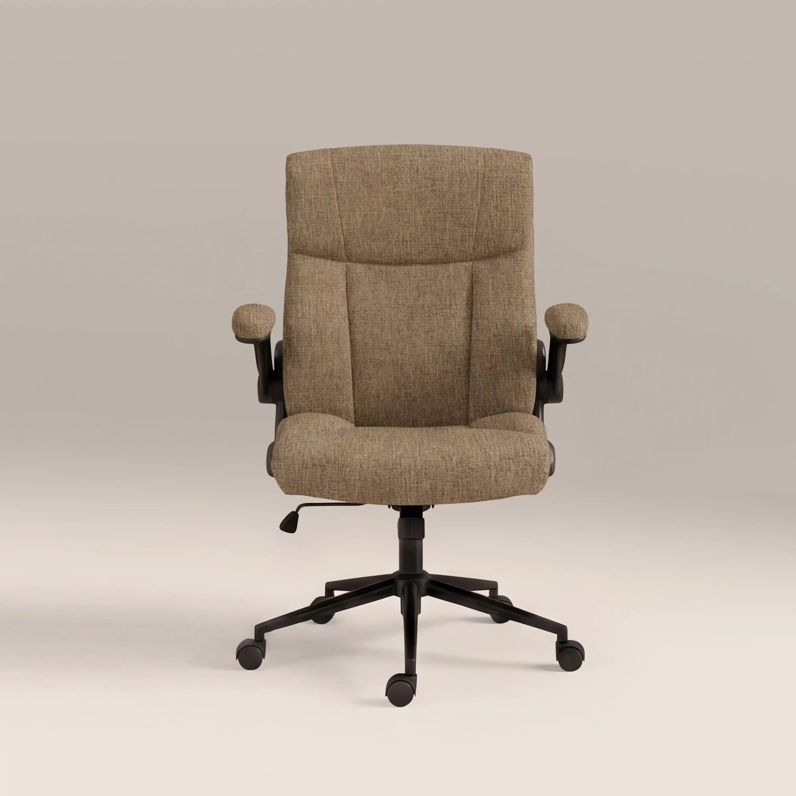 Adra Office Chair | Speckled Cappuccino Boucle & Black