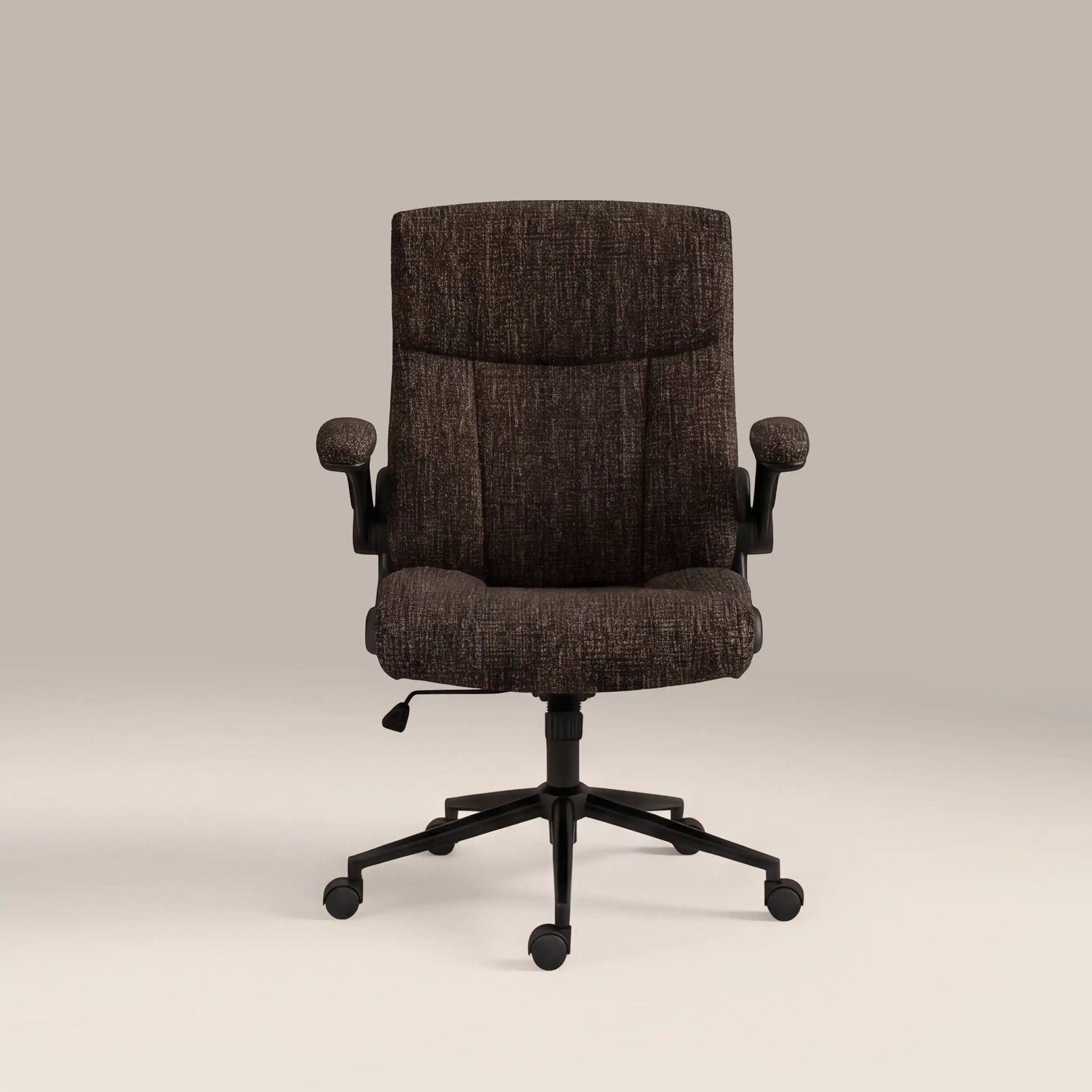 Adra Office Chair | Speckled Espresso Boucle & Black