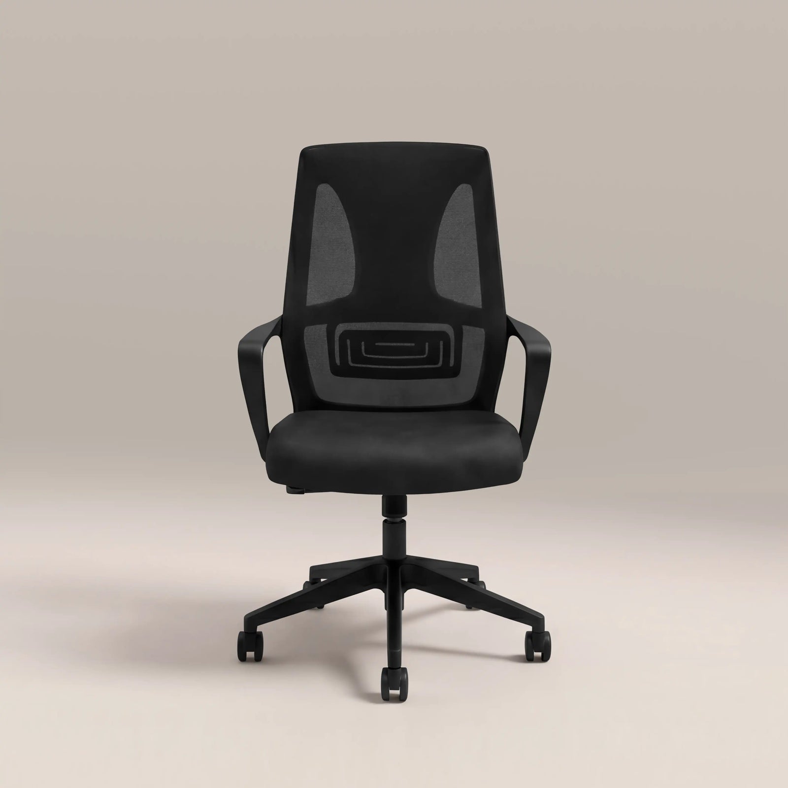 Moda Office Chair | Vintage Black Faux Leather & Black