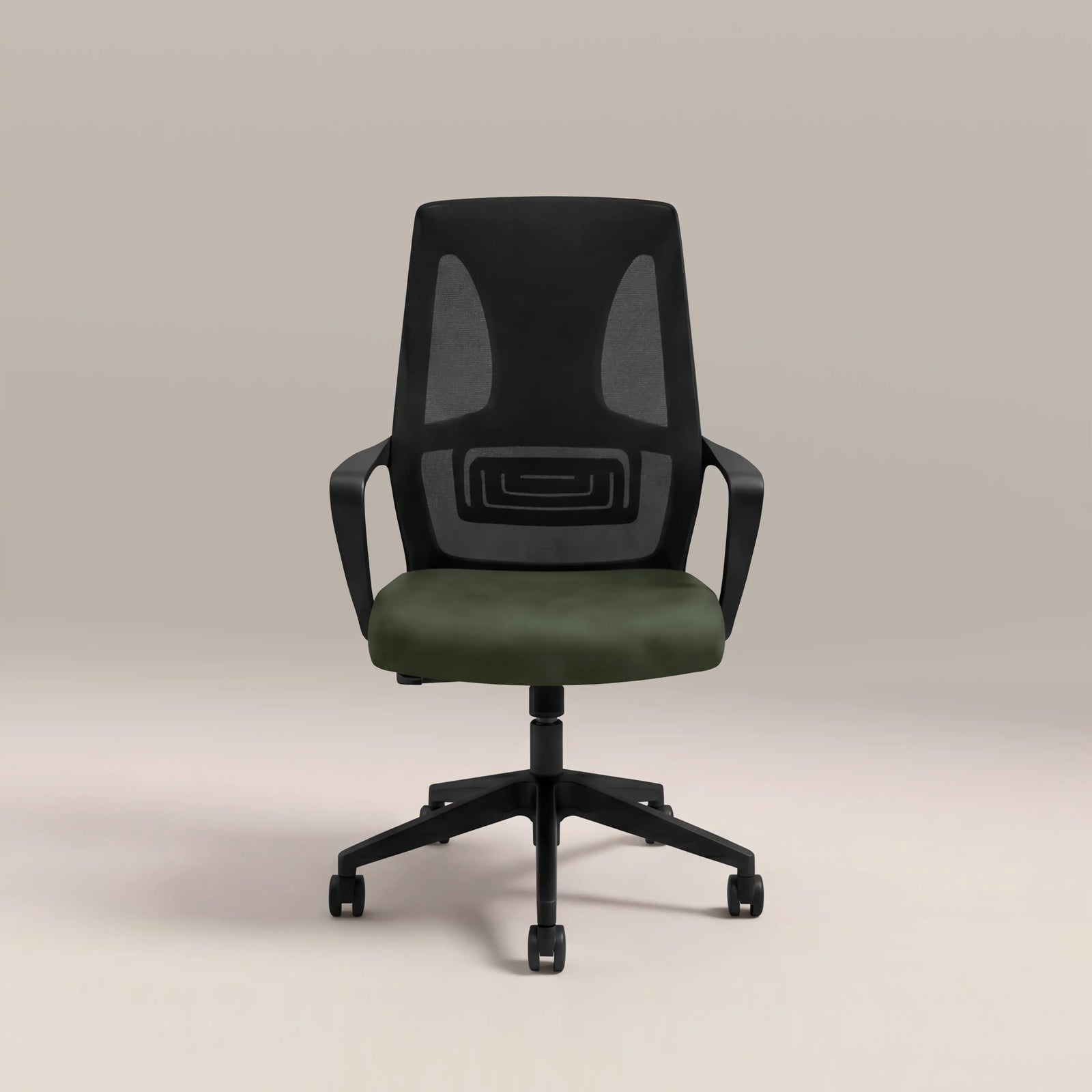 Moda Office Chair | Vintage Green Faux Leather & Black