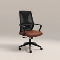 Moda Office Chair | Vintage Tan Faux Leather & Black