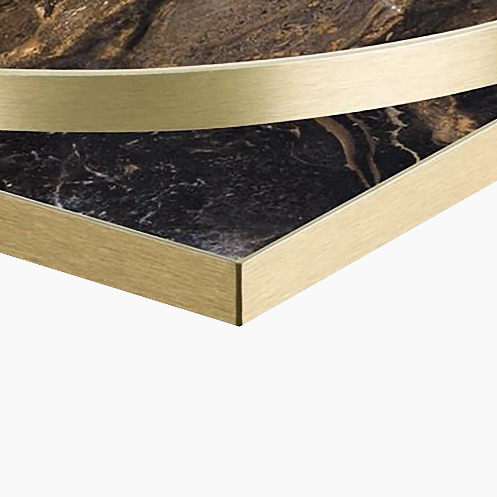 Phoenix Square Table Top | Cappuccino Marble Effect