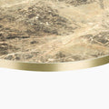 Phoenix Round Table Top | Latte Marble Effect