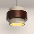 Quinn Ceiling Light | Natural Travertine & Walnut