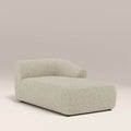Malmo Right Chaise Module Section | Oatmeal Woven Boucle