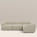 Malmo Right Hand 3 Seater Corner Sofa | Oatmeal Woven Boucle