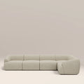 Malmo Right Hand 4 Seater Corner Sofa | Oatmeal Woven Boucle