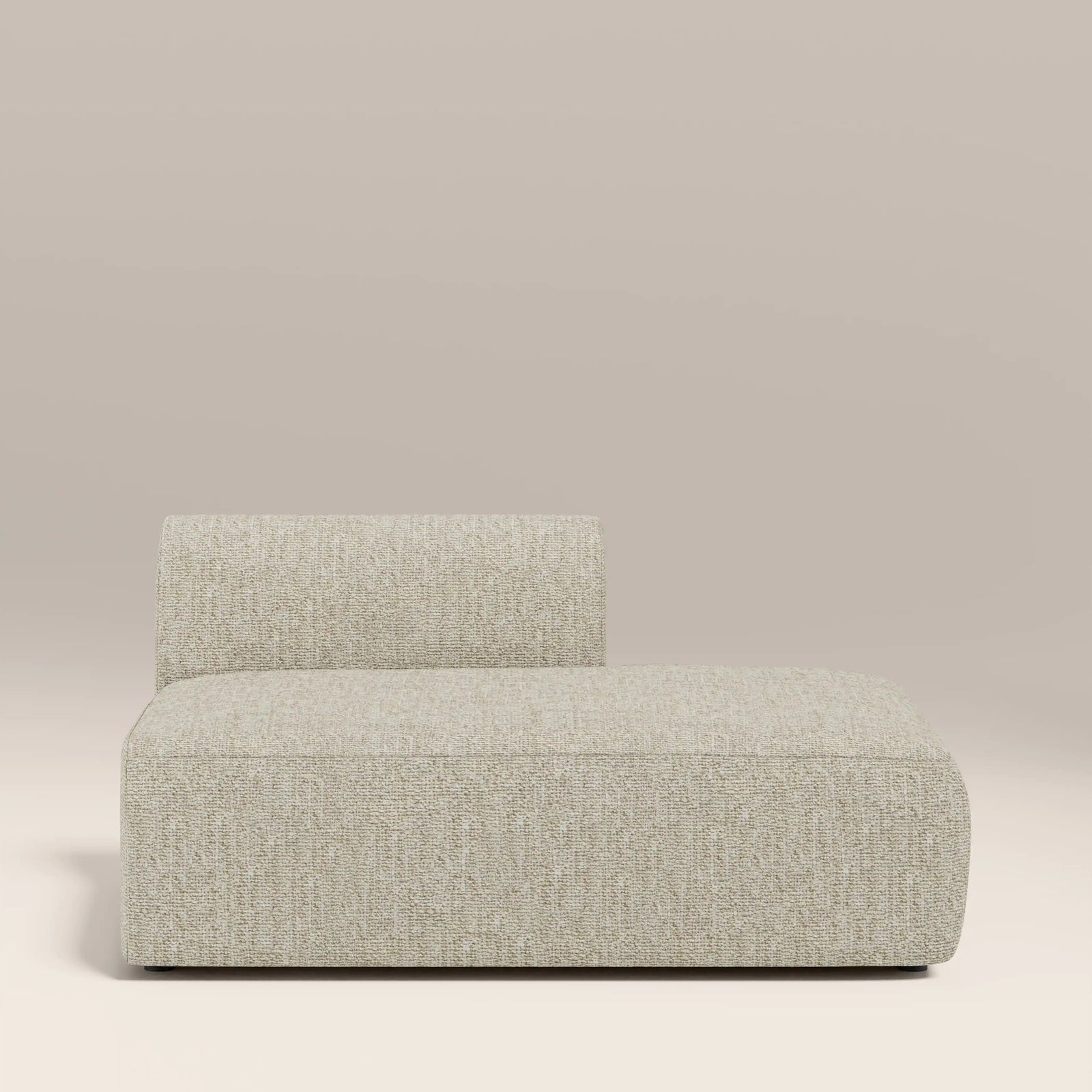 Malmo Right Divan Module Section | Oatmeal Woven Boucle