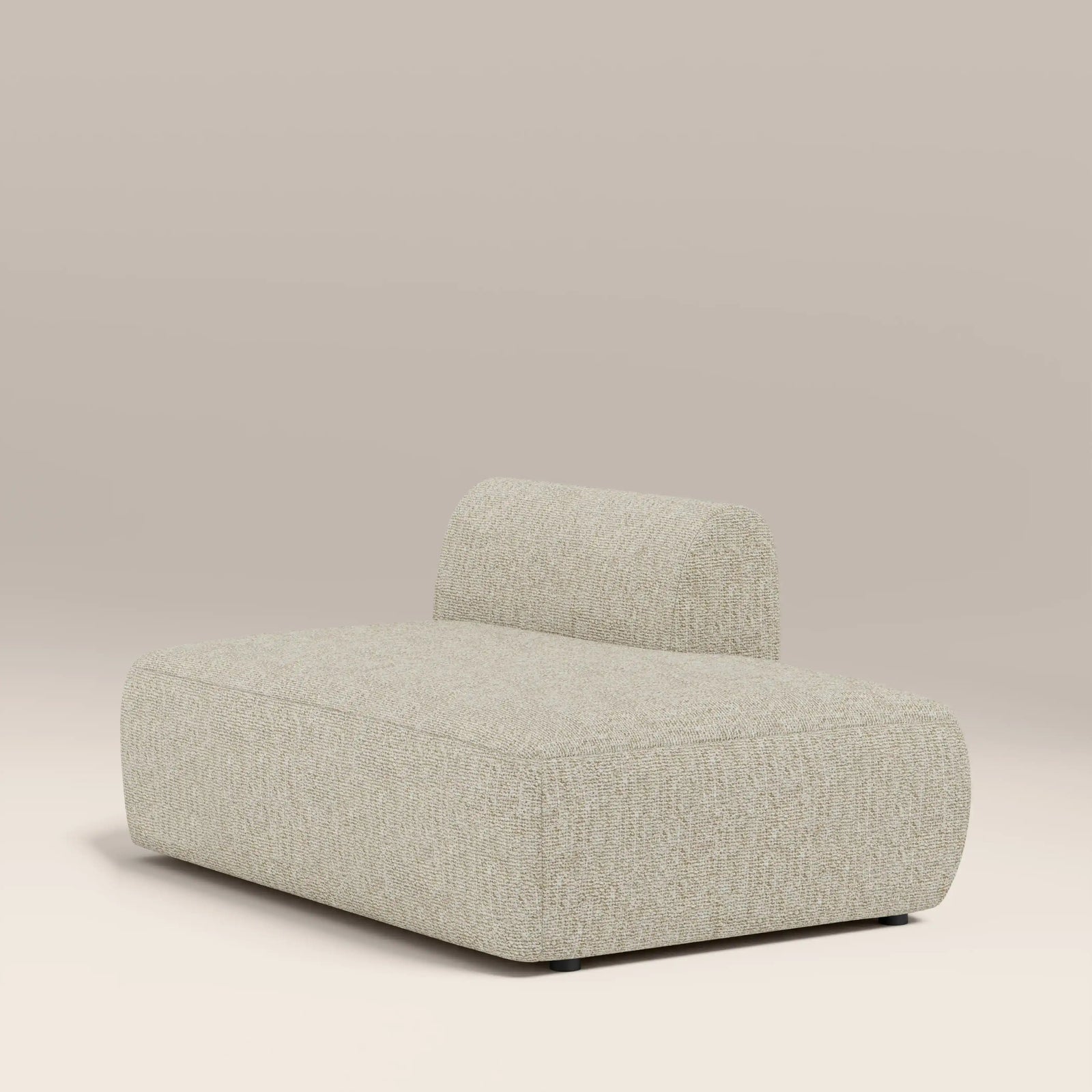 Malmo Right Divan Module Section | Oatmeal Woven Boucle