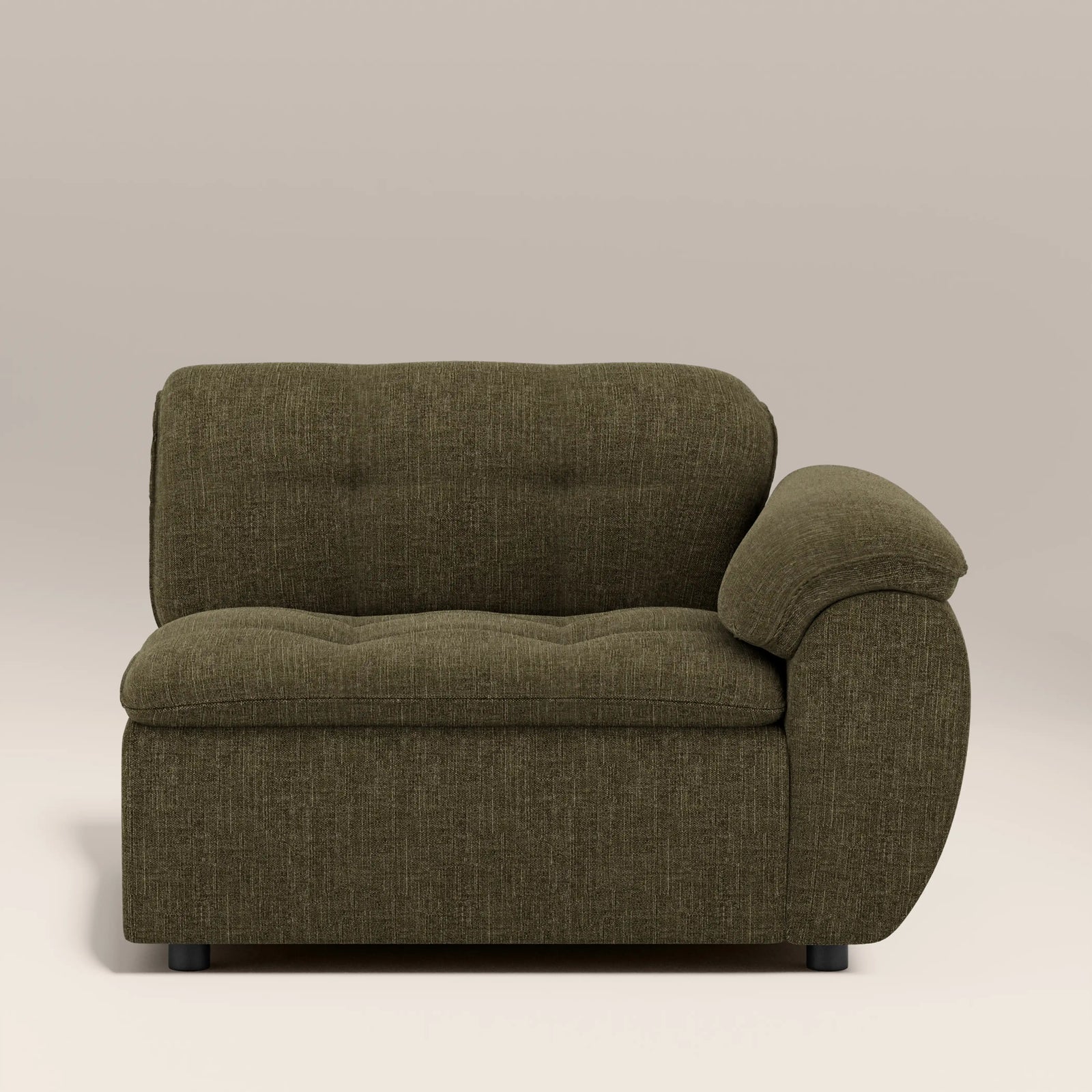 Bamba Right Hand Module Section | Olive Green Velvet Chenille