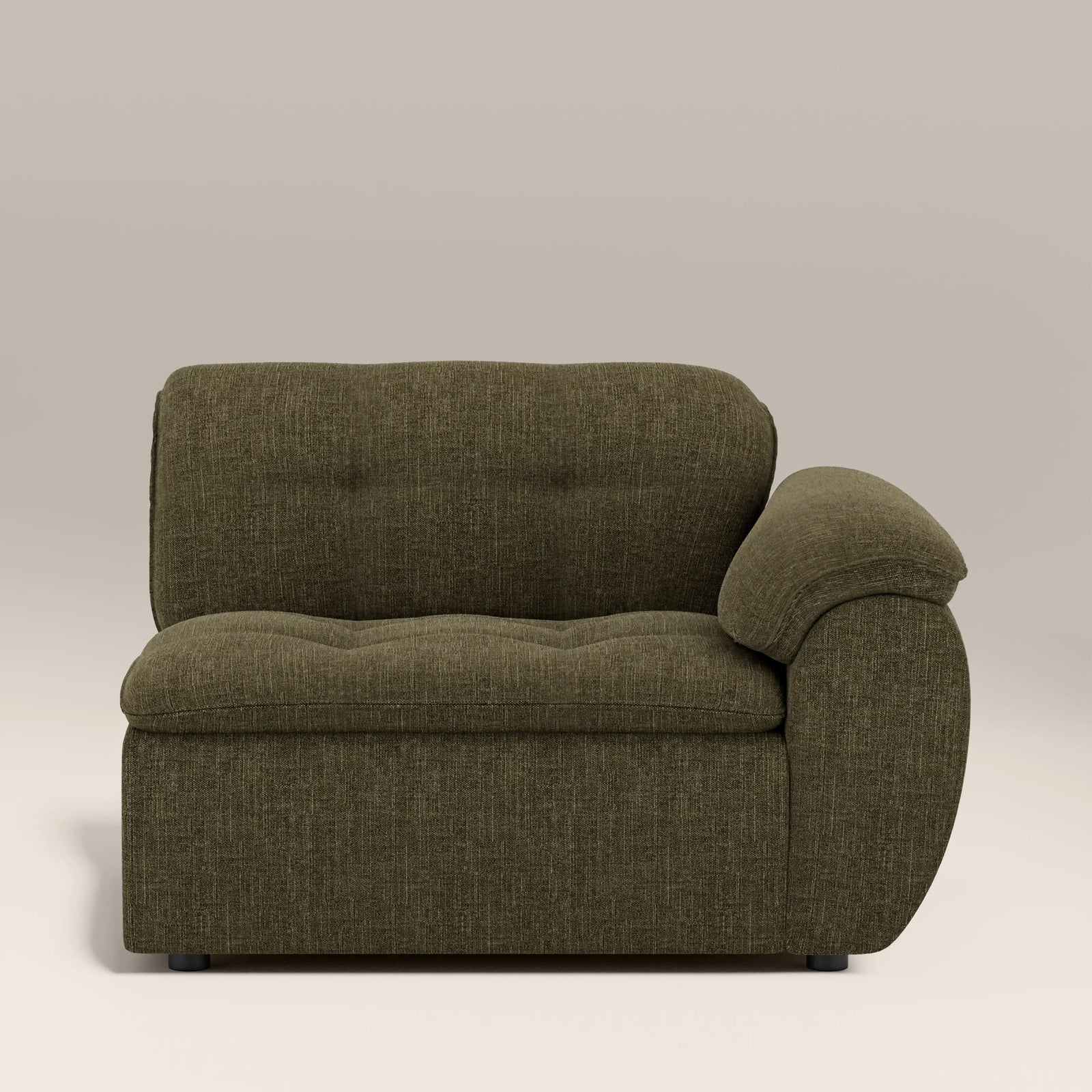 Bamba Right Hand Module Section | Olive Green Velvet Chenille