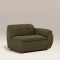 Bamba Right Hand Module Section | Olive Green Velvet Chenille