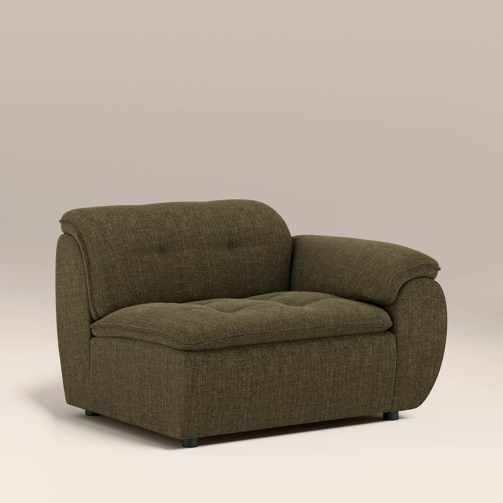 Bamba Right Hand Module Section | Olive Green Velvet Chenille