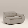 Bamba Right Hand Module Section | Pebble Grey Velvet Chenille