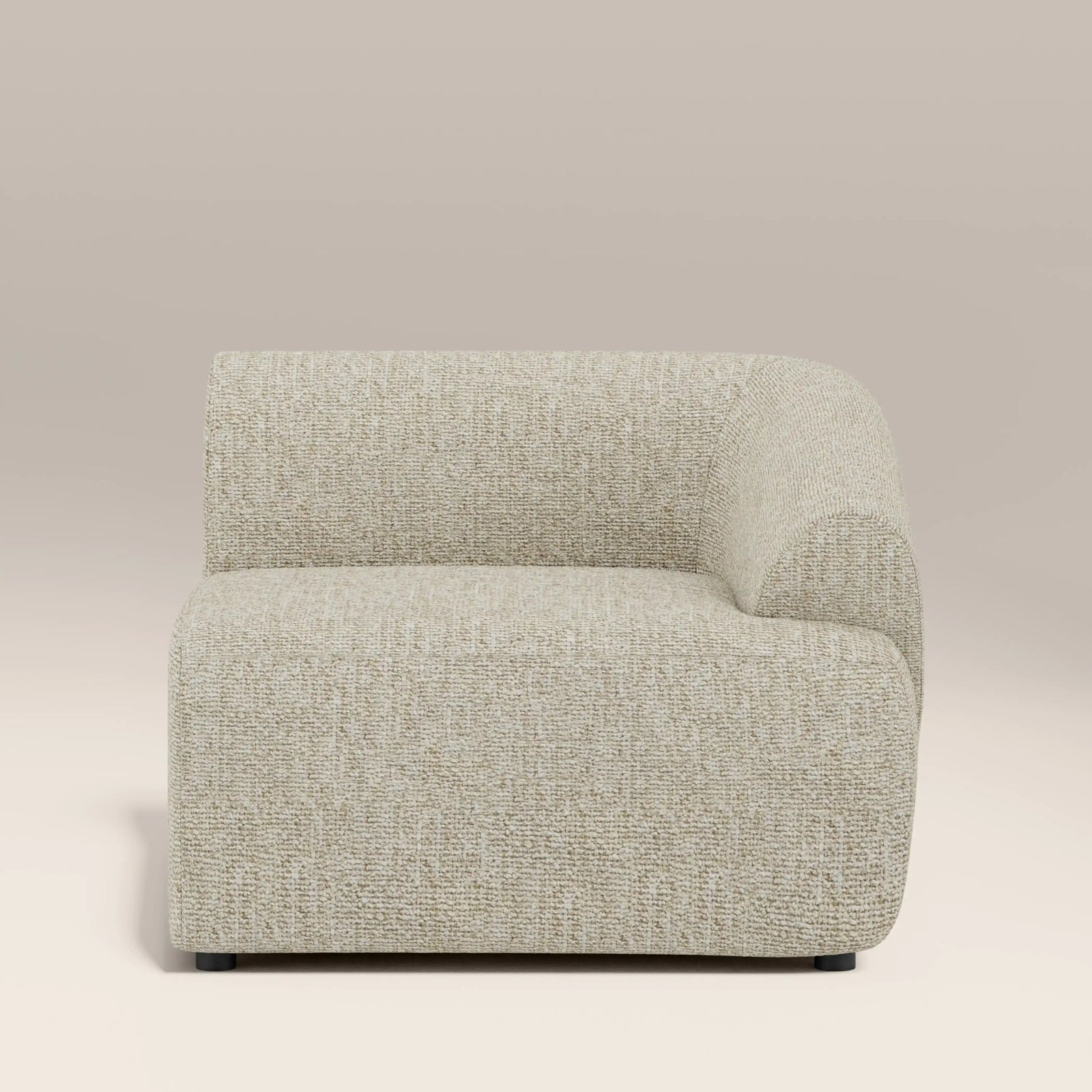 Malmo Right Hand Module Section | Oatmeal Woven Boucle
