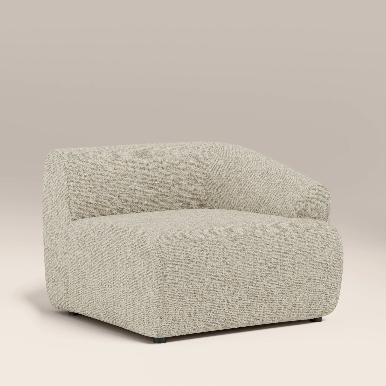 Malmo Right Hand Module Section | Oatmeal Woven Boucle