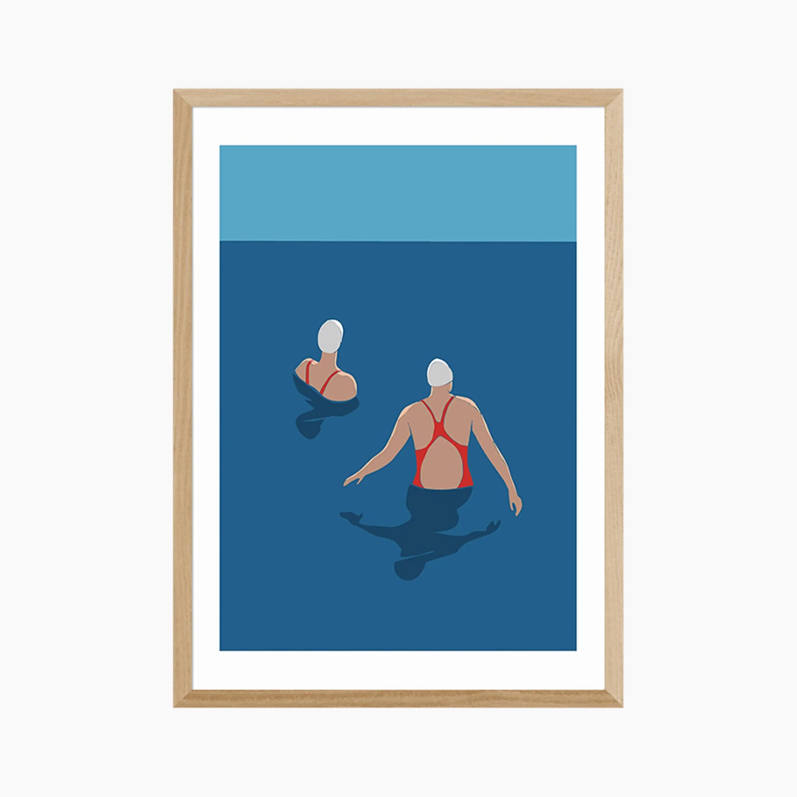 Wild Sea Swimming Graphic Print