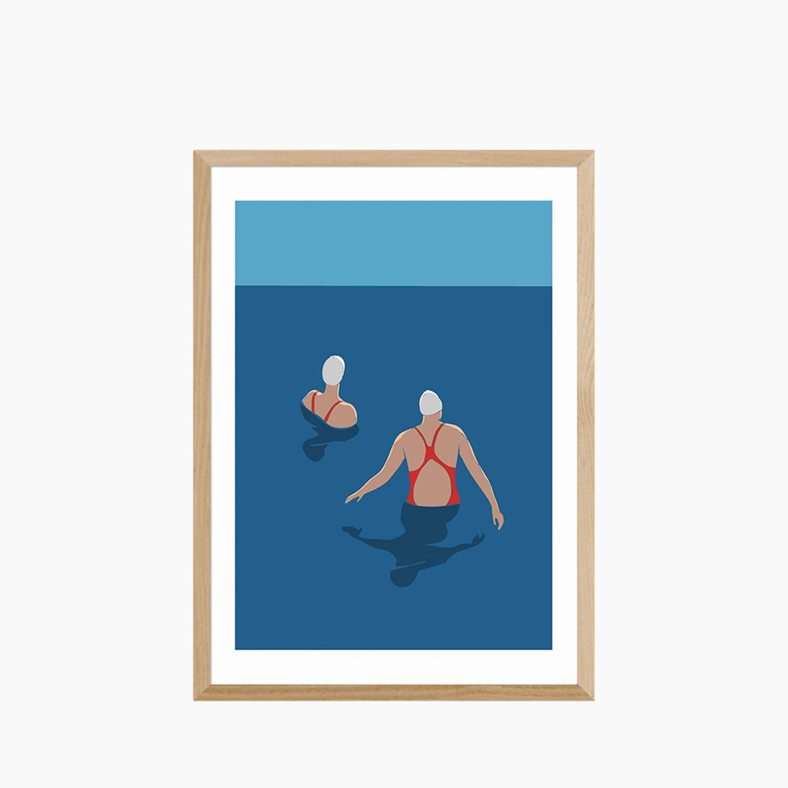 Wild Sea Swimming Graphic Print