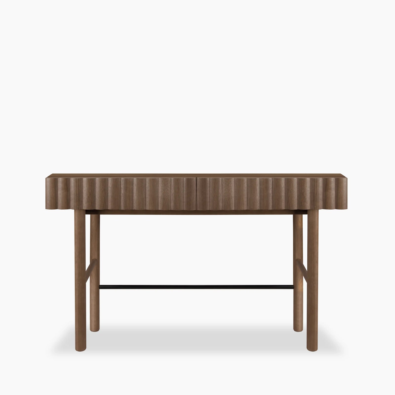 Raphael 2 Drawer Wooden Desk | Walnut