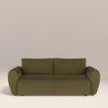 Aldbury 3 Seater Sofa Bed | Moss Green Sustainable Mohair Style Velvet