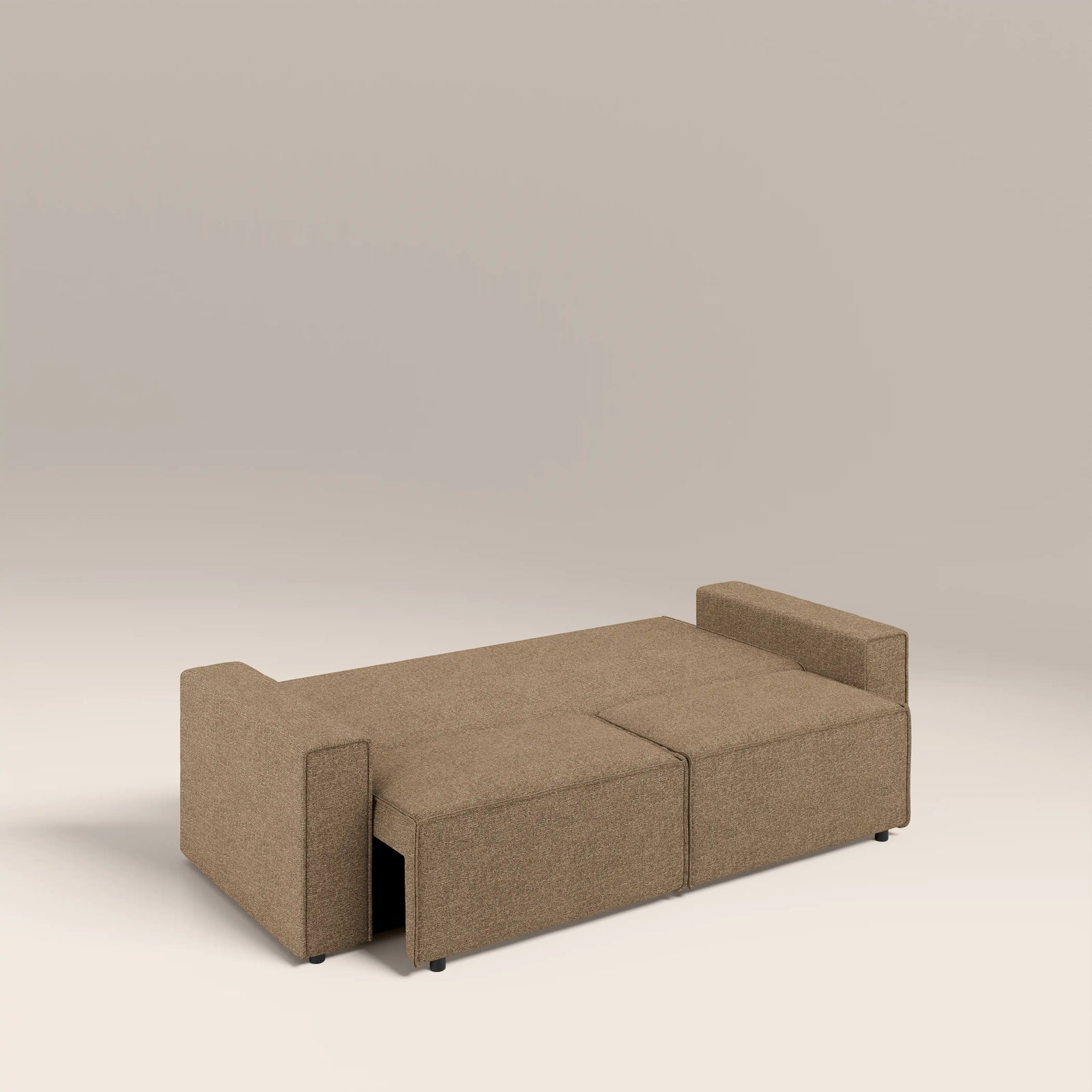 Ilana 3 Seater Sofa Bed | Speckled Cappuccino Boucle