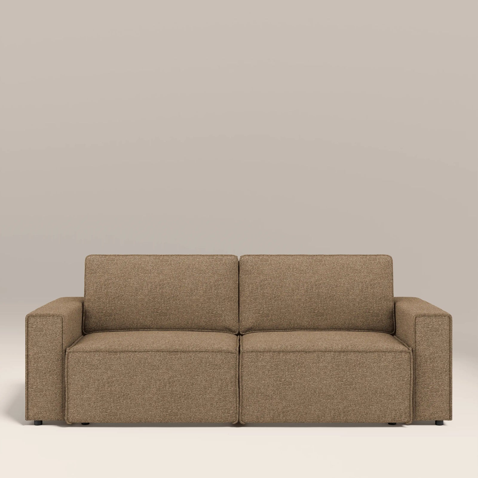 Ilana 3 Seater Sofa Bed | Speckled Cappuccino Boucle