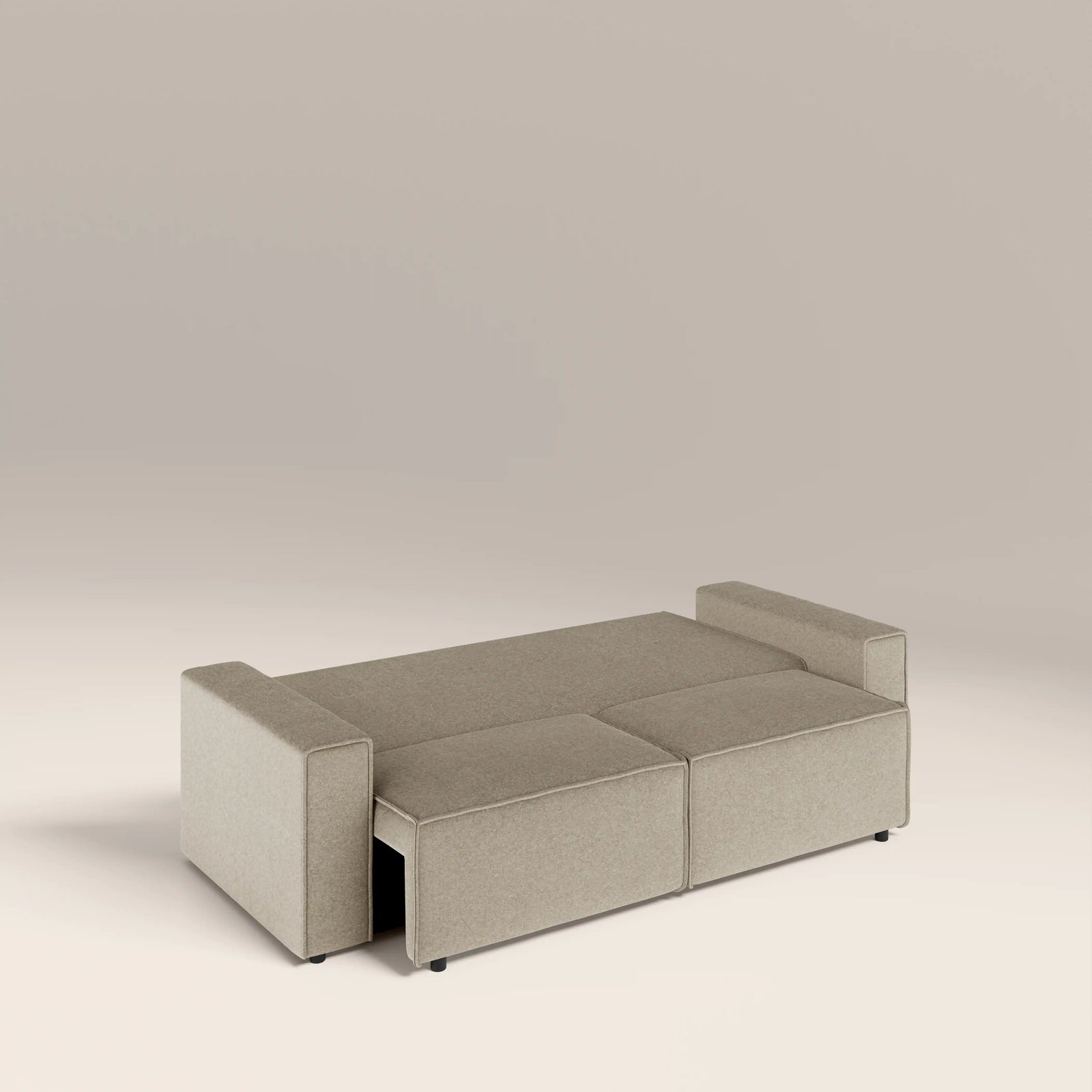 Ilana 3 Seater Sofa Bed | Soft Barley Sustainable Mohair Velvet