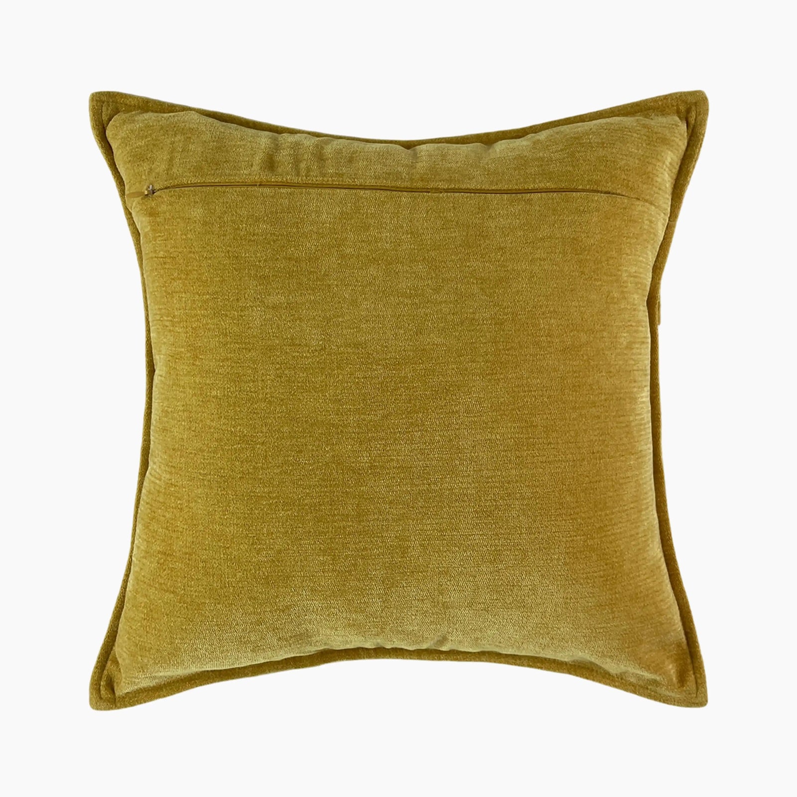 Tabby Square Fabric Cushion | Whiskey Brown & Cream