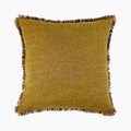 Tassa Square Fabric Cushion | Whiskey Brown
