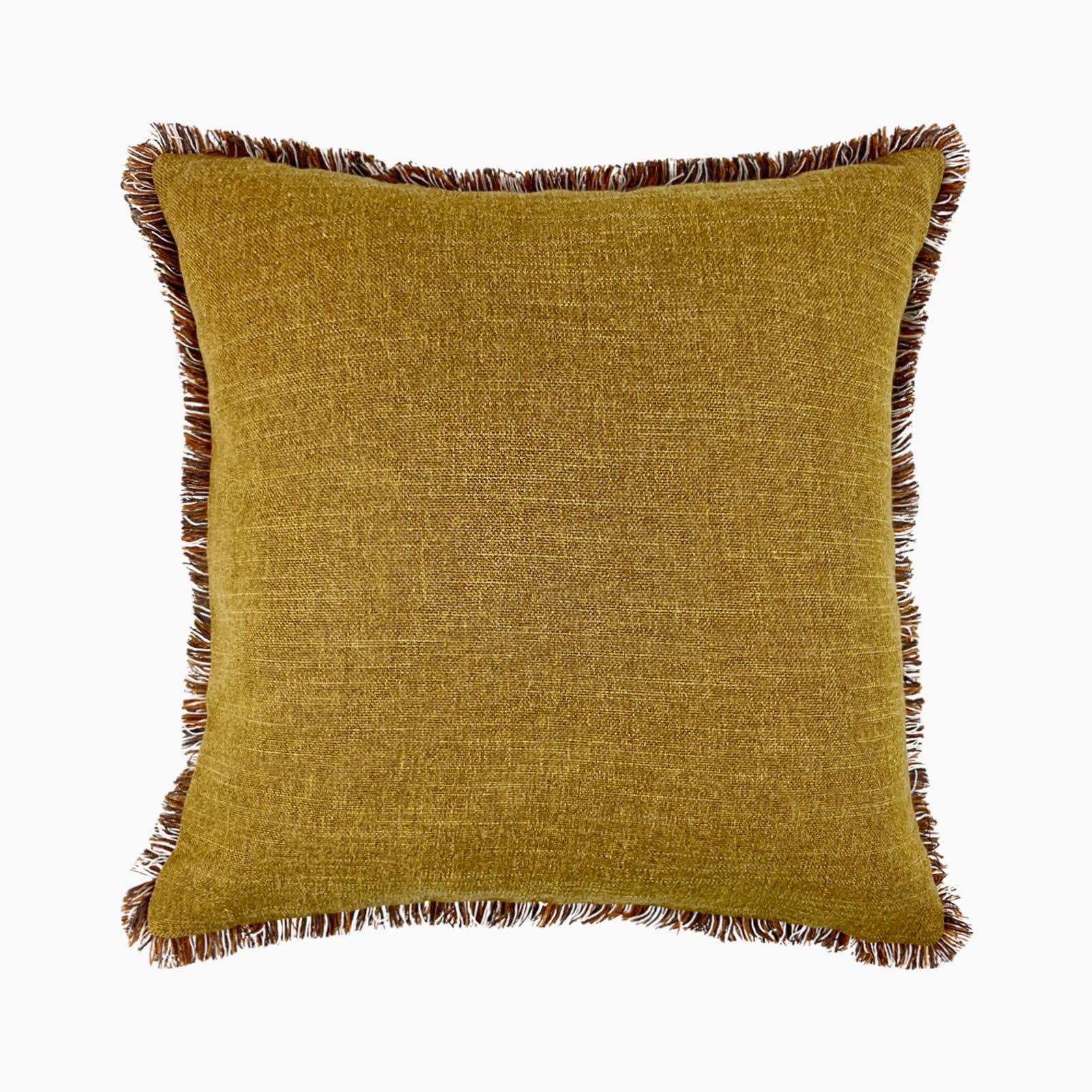 Tassa Square Fabric Cushion | Whiskey Brown