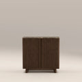 Janis 2 Door Sideboard | Emperador Brown Honed Marble & Walnut