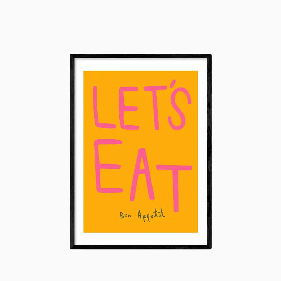 Let's Eat Graphic Print