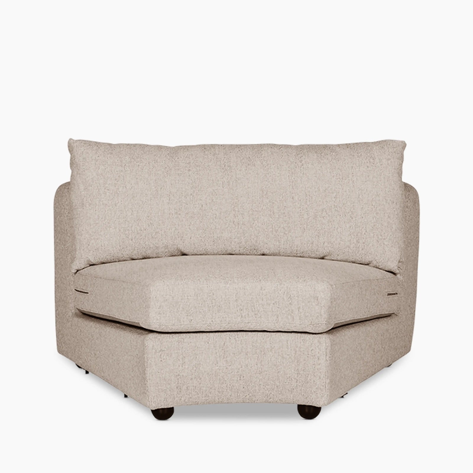 Hayden 1 Seater Sofa Section | Cream Chenille Fabric