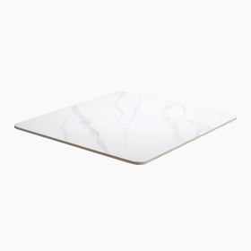 Safia Square Table Top | White Calacatta Marble Effect