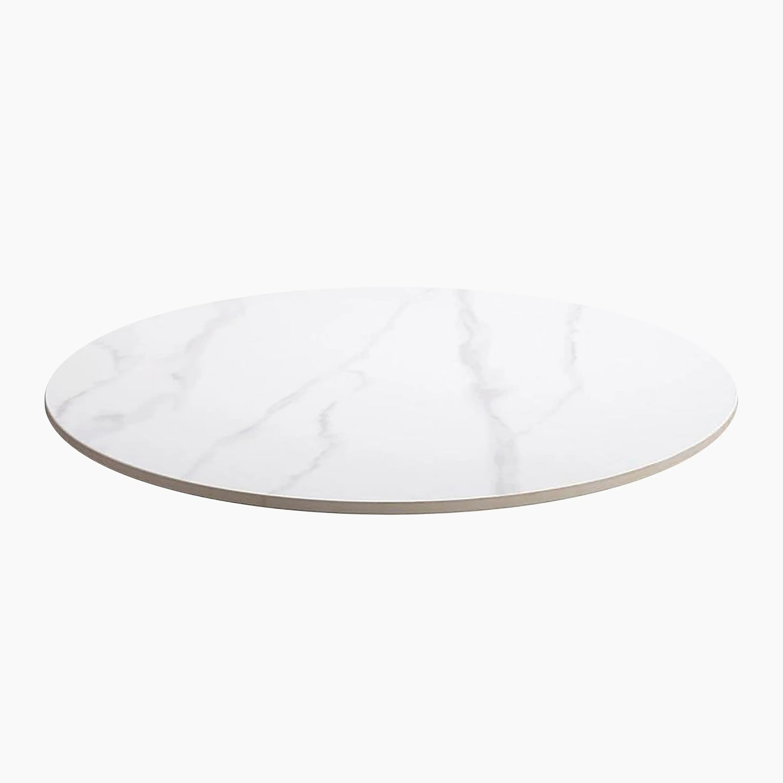 Safia Round Table Top | White Calacatta Marble Effect