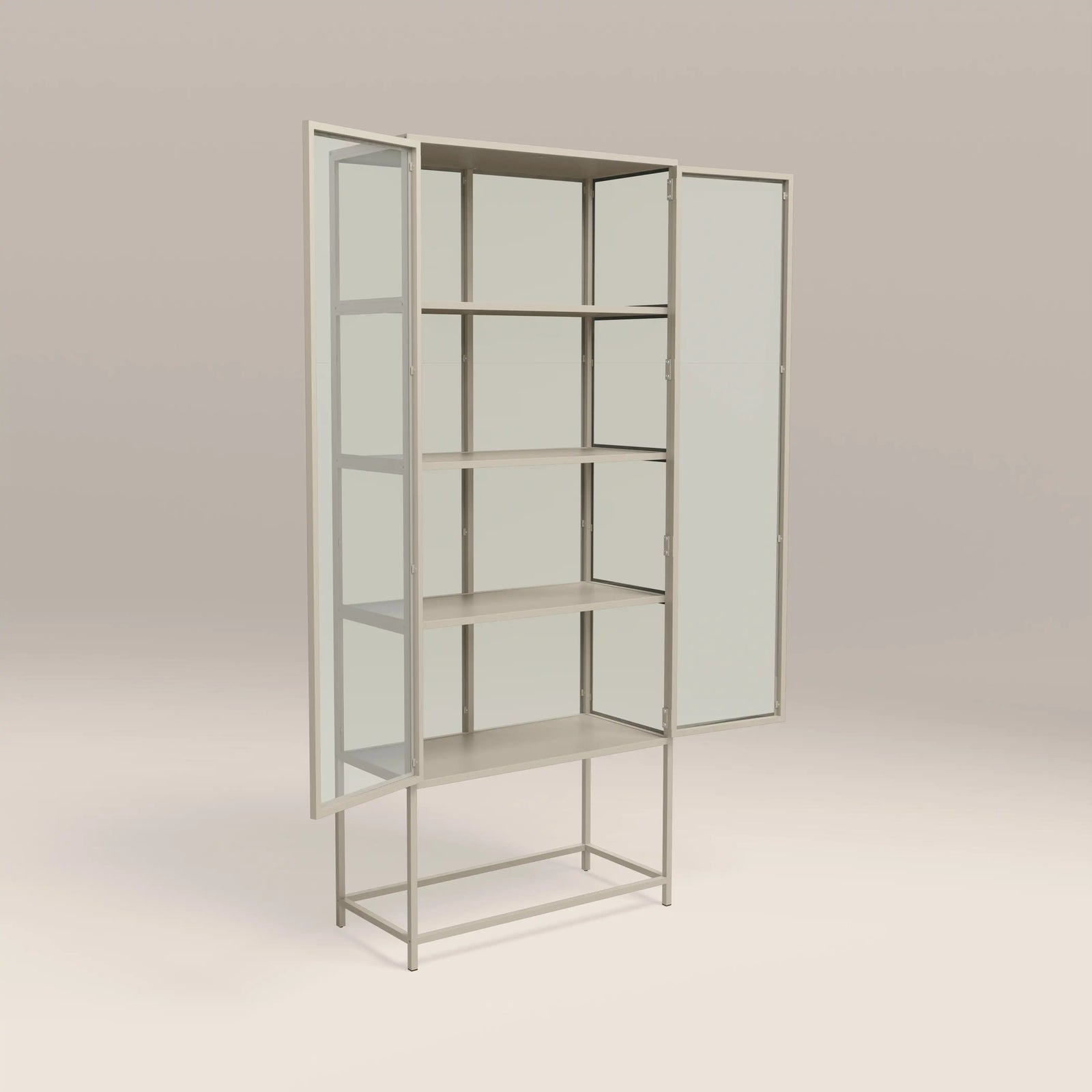 Seaford Display Cabinet | Taupe