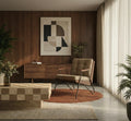 Aspen Accent Chair | Speckled Cappuccino Boucle & Walnut