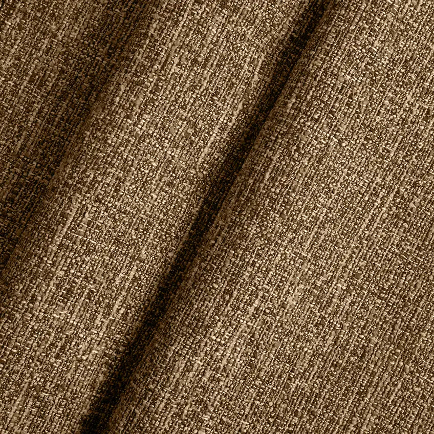 Oberon Footstool | Speckled Cappuccino Boucle & Walnut