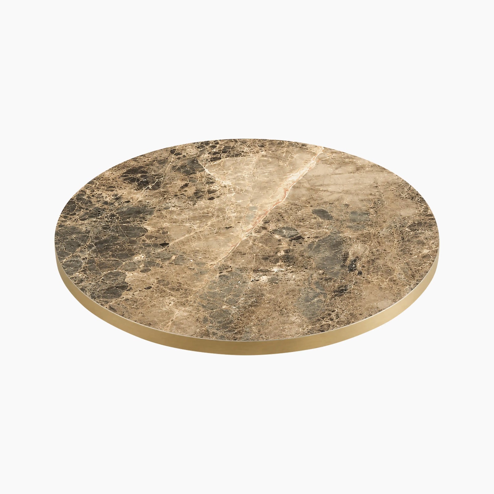 Phoenix Round Table Top | Latte Marble Effect