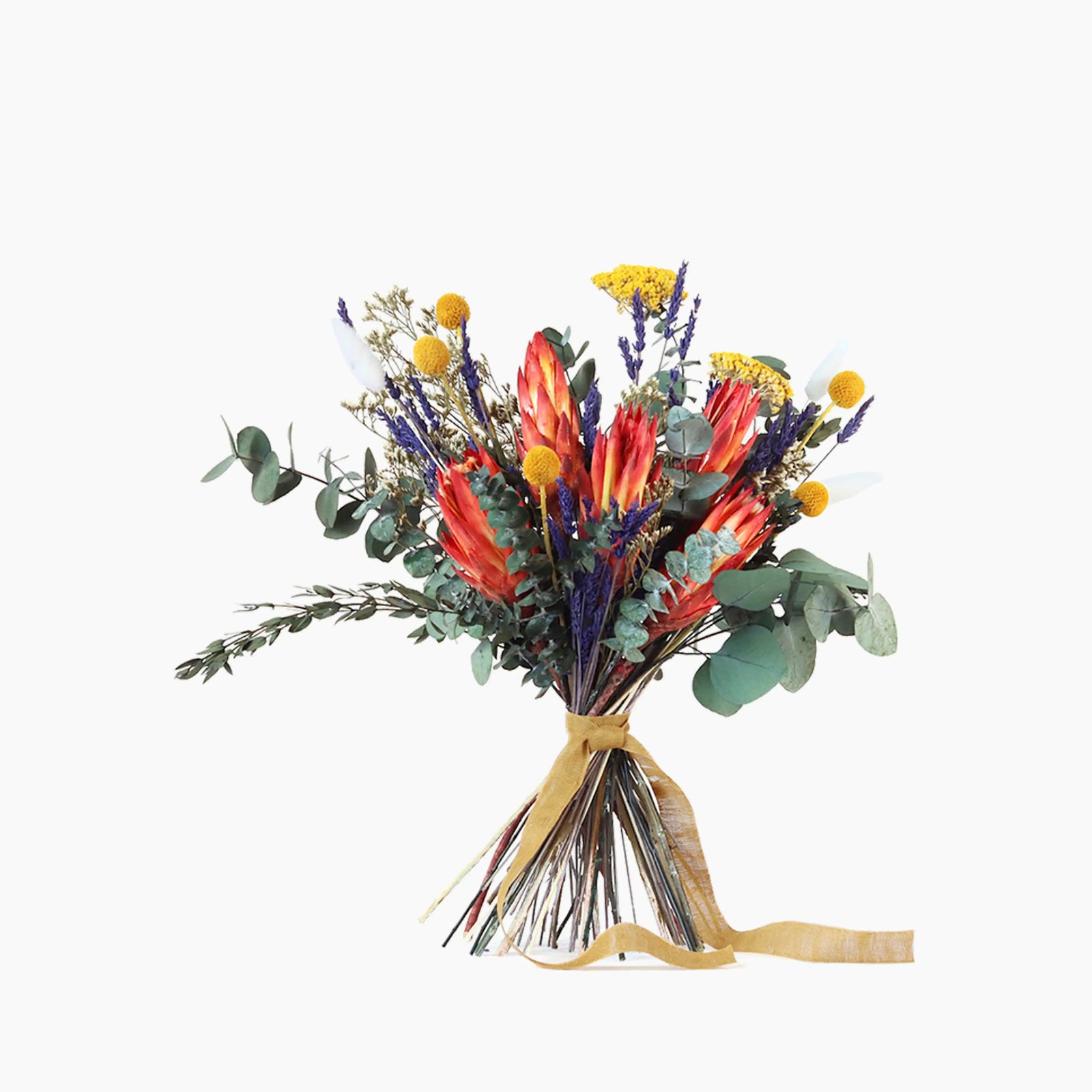 Verbena Letterbox Bouquet | Red & Yellow