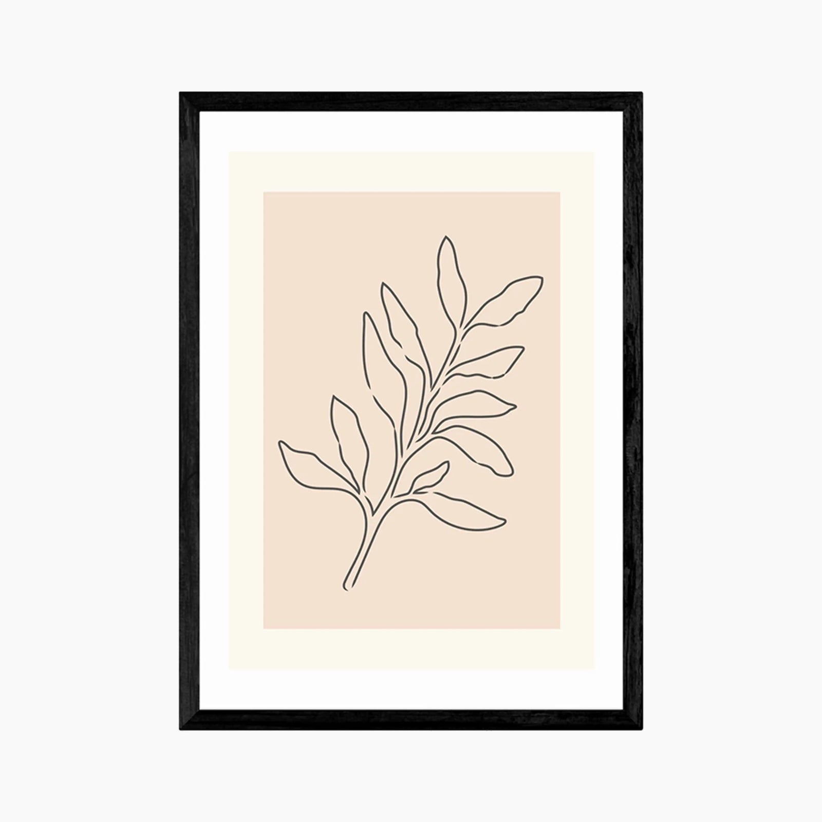 Soft Leaves Illustration Graphic Print
