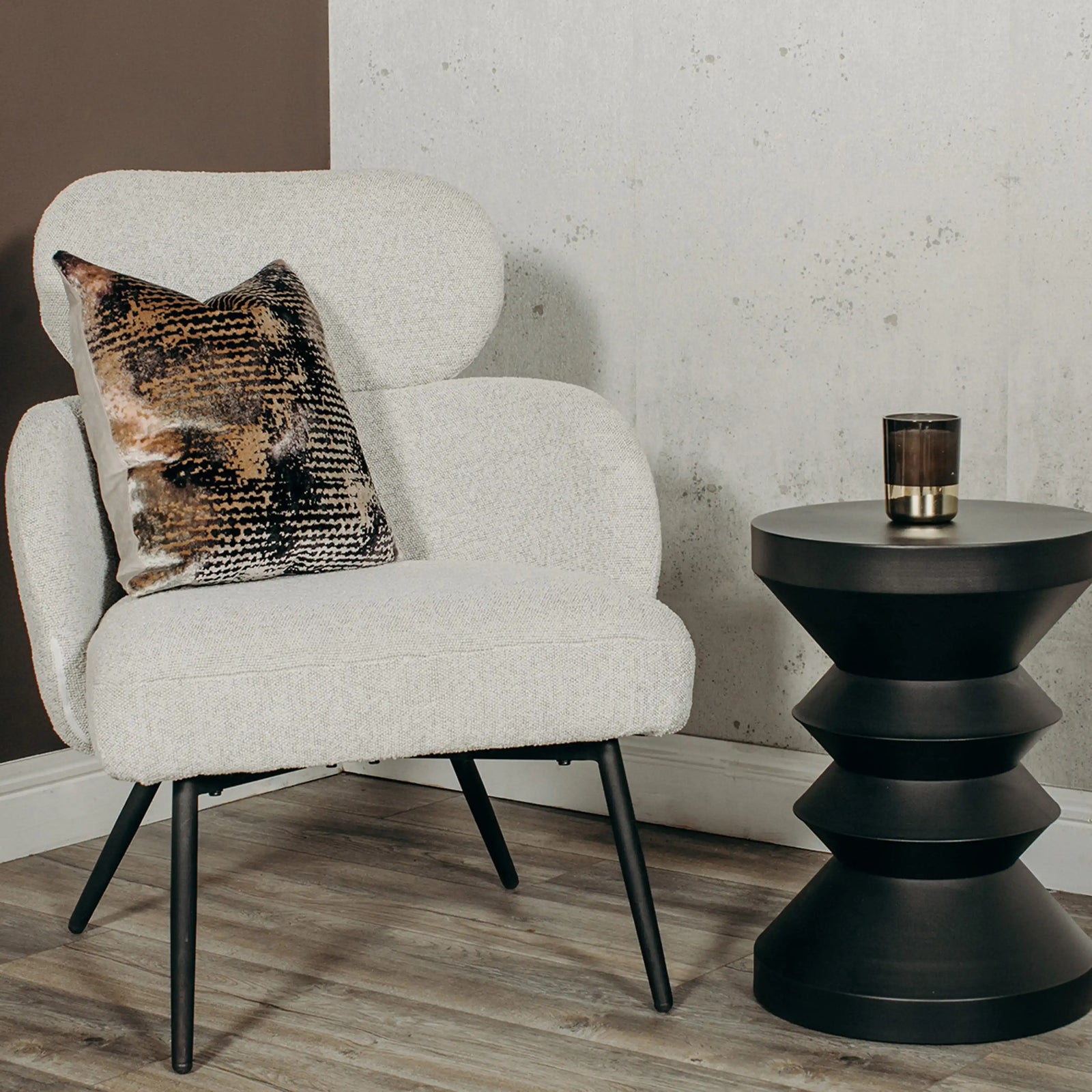 Blaise Round Side Table | Black