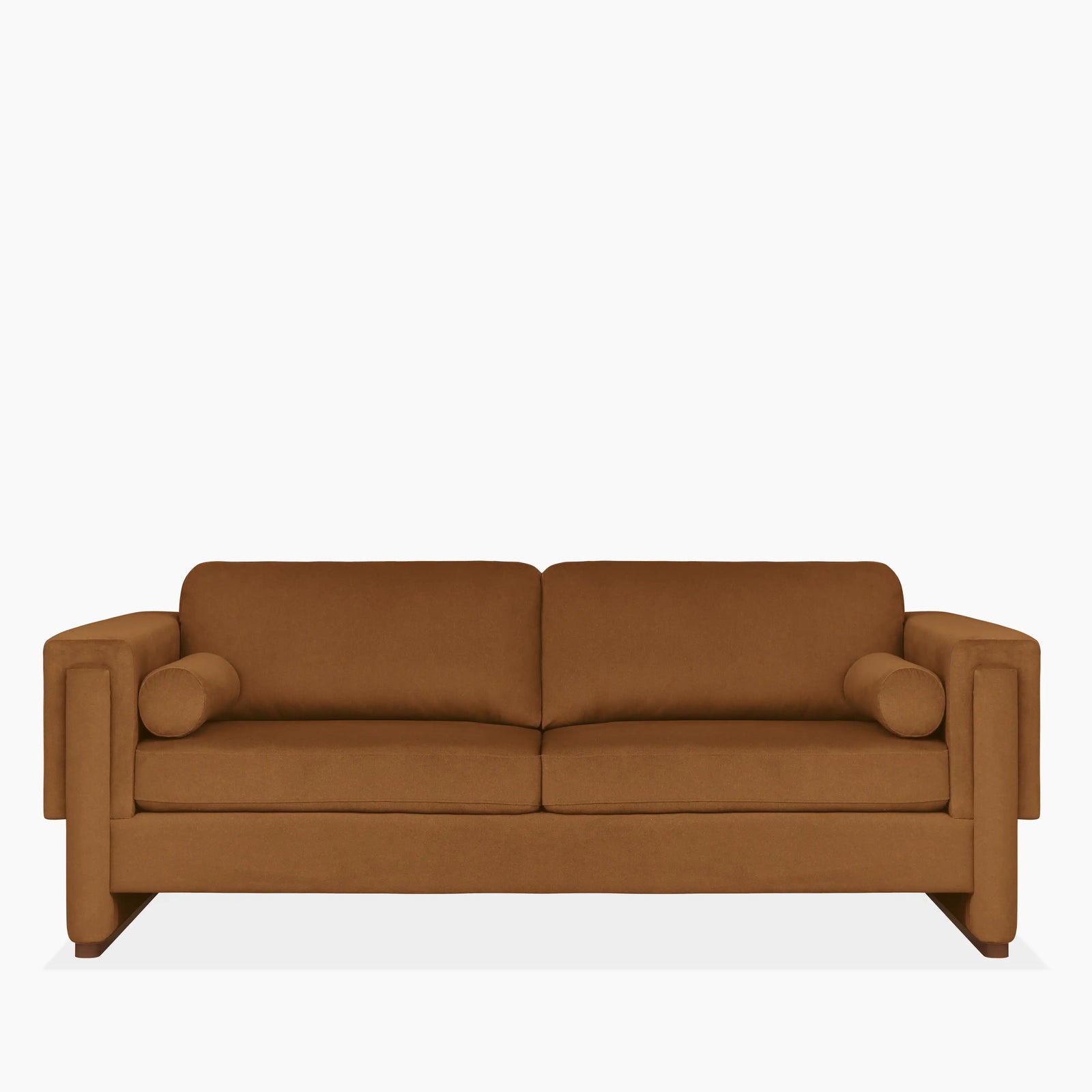 Ava 3 Seater Sofa | Caramel Sustainable Mohair Velvet
