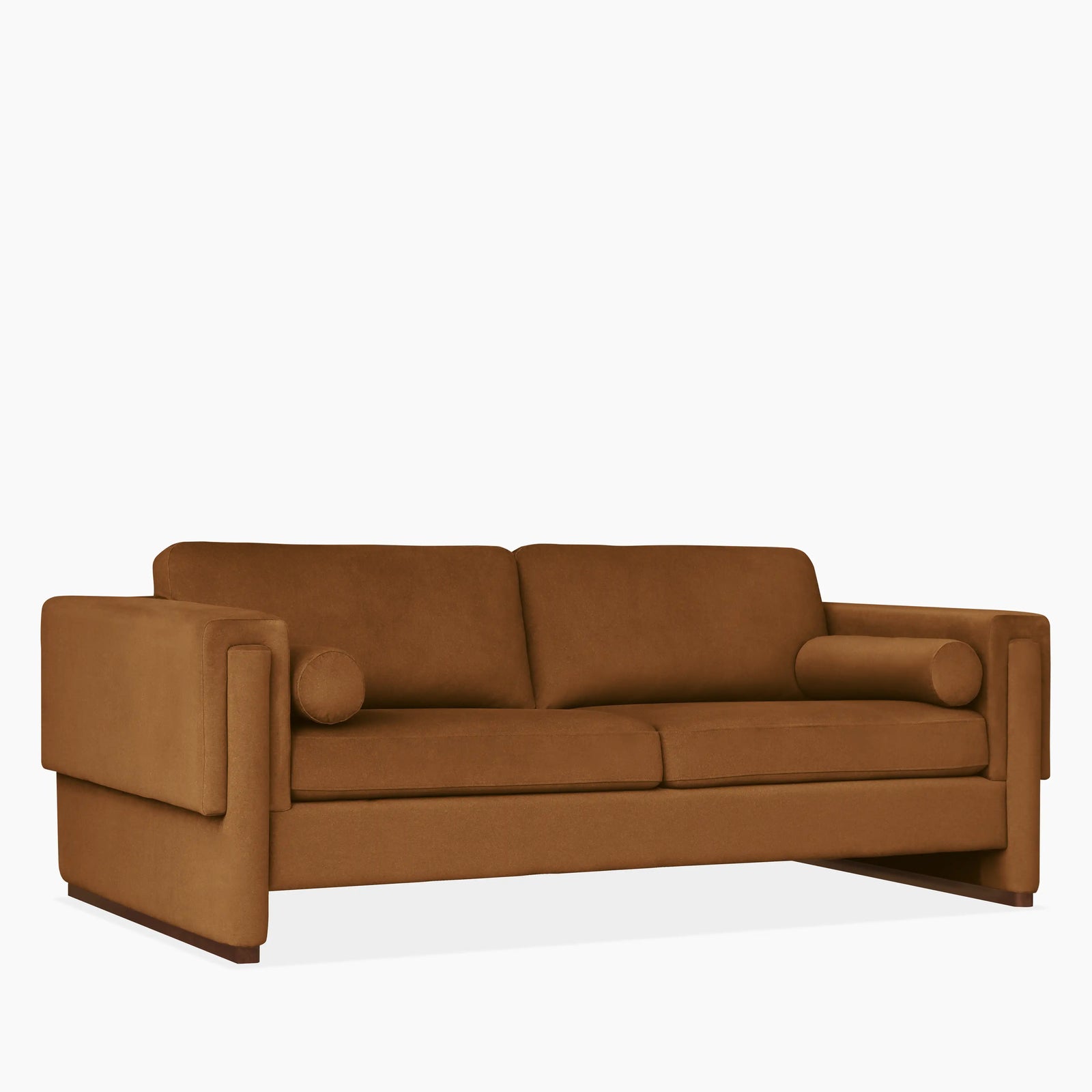 Ava 3 Seater Sofa | Caramel Sustainable Mohair Velvet