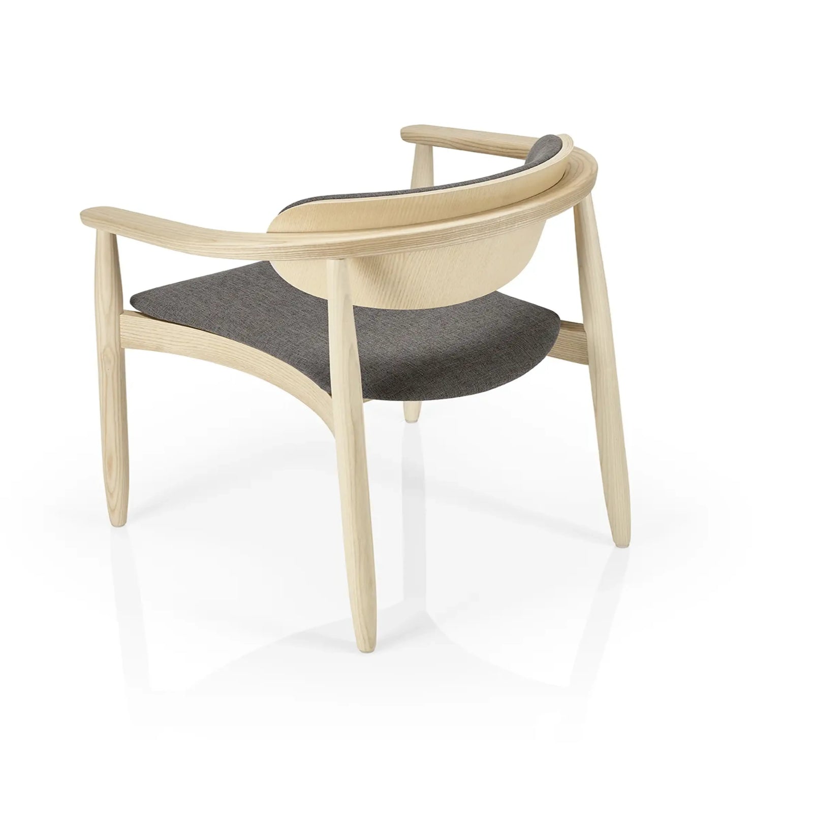 Emrik Stackable Carver Wooden Dining Chair | Upholstered Seat & Mixed Material Backrest