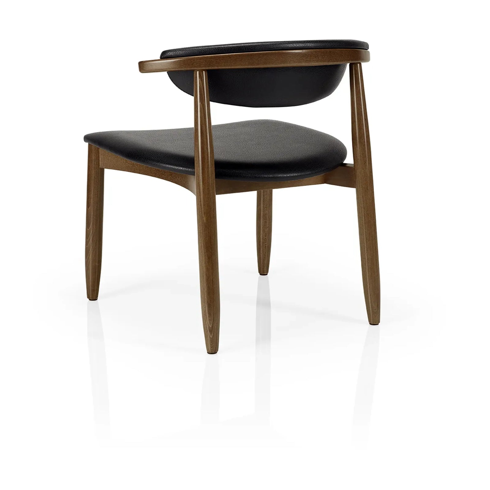 Emrik Wooden Dining Chair | Upholstered Seat & Upholstered Backrest