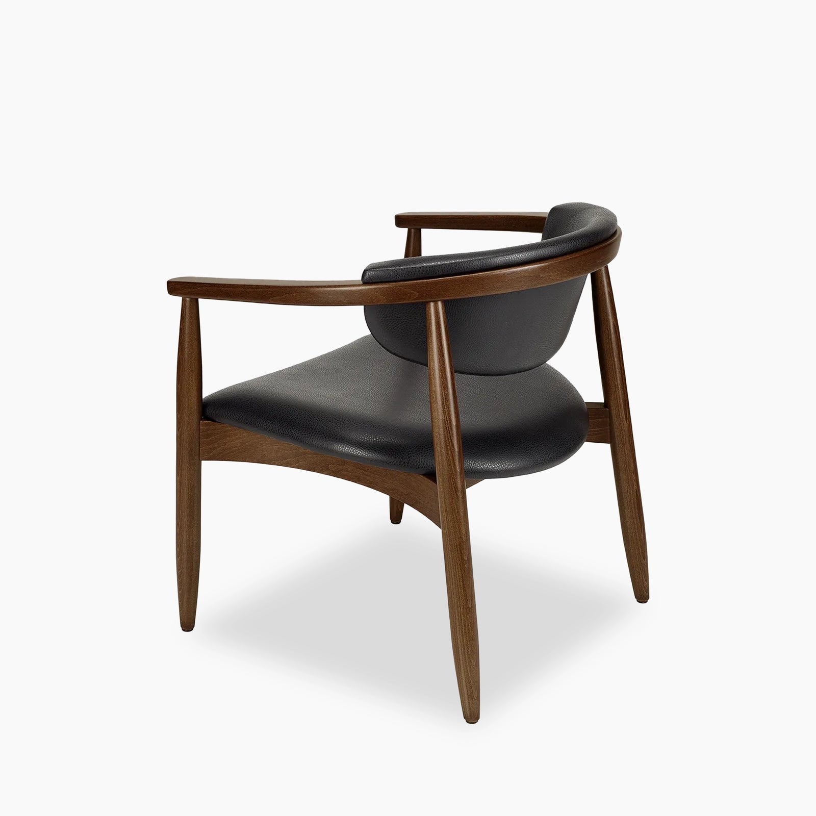 Emrik Wooden Lounge Chair | Upholstered Seat & Upholstered Backrest
