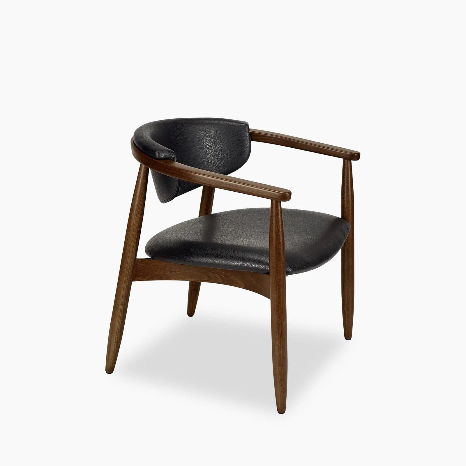 Emrik Wooden Lounge Chair | Upholstered Seat & Upholstered Backrest