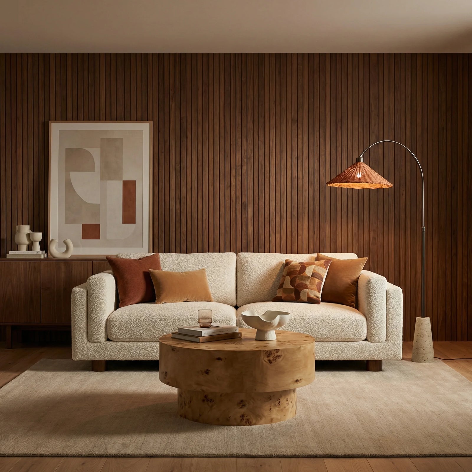 Halton 2 Seater Sofa | Speckled Stone Sustainable Boucle